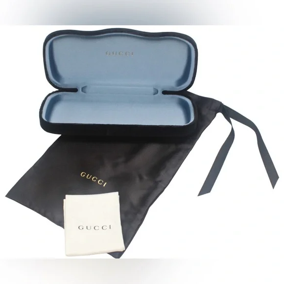 Gucci Authentic Designer Hard Velvet Clamshell Eyeglasses  display picture 1
